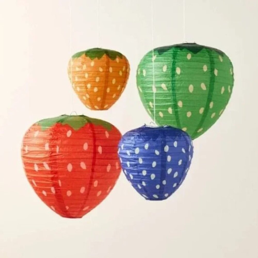 NWT 4pc Novelty Strawberries Lantern Set - kate spade new york x Target